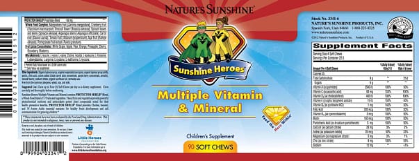 Sunshine Heroes Multiple Vitamin and Mineral