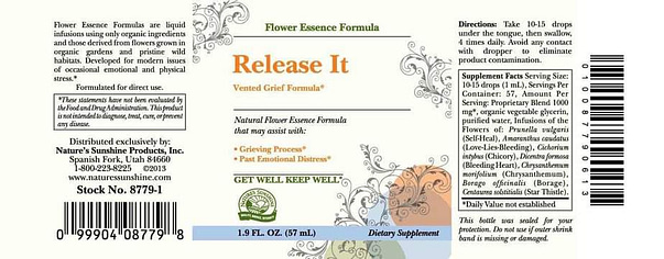 Release It (Vented Grief Formula) (2 fl. oz.)