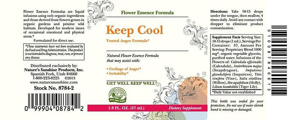 Keep Cool (Vented Anger Formula) (2 fl. oz.)