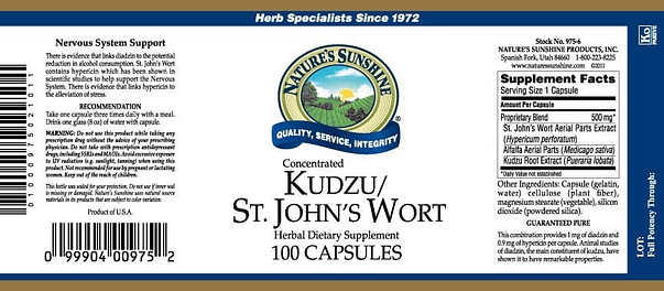 Kudzu / St. John's Wort (Concentrated)
