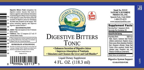 Digestive Bitters Tonic
