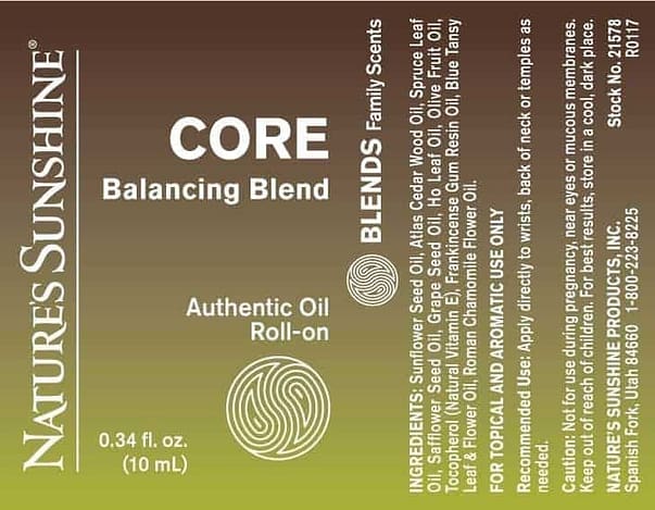 Core Balancing Blend Roll-On - 100% Essential Oils