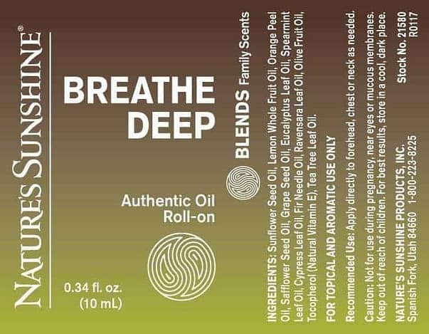 Breathe Deep Blend Roll-On - 100% Essential Oils