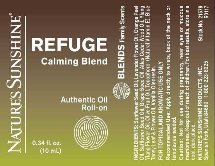 Refuge Calming Blend Roll-On - 100% Essential Oils